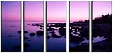 Sunset Sea Beach Huge Painting Picture on Canvas Print Framed!! 60 X 32