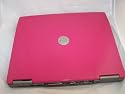REFURBISHED UNIQUE BUBBLE GUM PINK DELL D600 LAPTOP