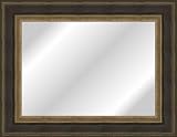 20x24 / 20 x 24 Mirror Frame Antique Silver w/ Abstract Black Panel .. 2.25 wide
