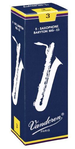 Vandoren Baritone Saxophone Reeds #2.5, Box of 5