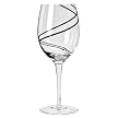 Luigi Bormioli Black Swirl Goblet Set of 4
