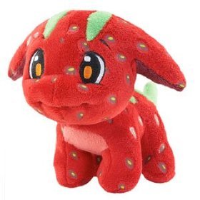 Neopets Collector Species Series 3 Plush with Keyquest Code Strawberry Poogle (Limited Edition)