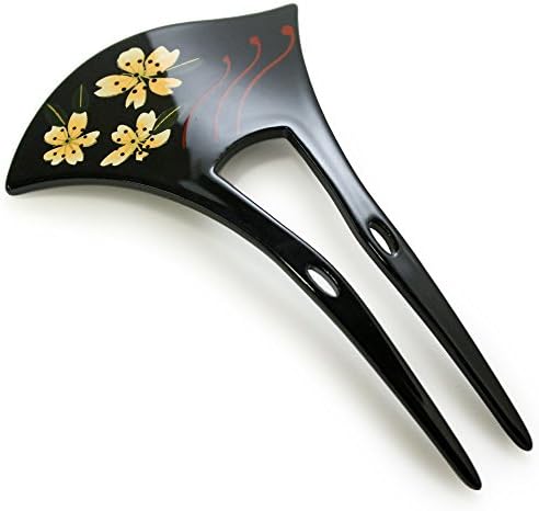 Kimono Japan Kanzashi Hair Ornament Stick Bridal Formal Accessory Balck Sakura Novelty Gift