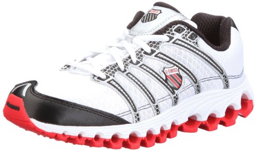 KSWISS Men's Men's Tubes Run 100 A 1 White/Black/Fiery Red Trainer 02316-137-M 10 UK