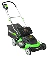LAWNATRON GREEN 20-INCH 24-VOLT Cordless Electric Lawn Mower with Removable Battery with Mulch/Bag/Side Discharge Attachments / Battery Capacity Indicator/ ETL Quality & Safety Certified FREE SHIPPING
