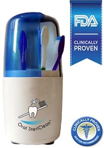 Oral Stericlean Uv Family Toothbrush Sanitizer, FDA Listed Medical Device, Clinically Tested & Proven, #1 Doctor Recommended