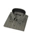 Forzieri Striped Button Down Cotton Italian Dress Shirt