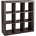 Better Homes and Gardens 9-cube Organizer Storage Bookcase Bookshelf Cabinet Divider Multiple Colors - Espresso