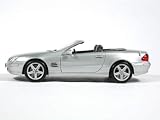 2002 Mercedes Benz SL Class Diecast model car 1:18 scale die cast by Maisto - Silver
