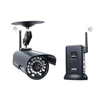 GSI Quality 2.4 GHz Digital Waterproof Wireless Monitoring Camera With Image/Video Receiver And LED Night Vision - For Home And Office, Indoor And Outdoor, Live Surveillance