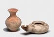 Oil Lamp & Oil Jug from the Holy Land