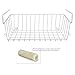 Vertical Stacking White Metal Wire Under-the-Shelf Kitchen Storage Solution / Hanging Organizer Rack
