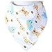 Baby Bandana Drool Bibs,Unisex 10 Pack Set with Adjustable 3 Snaps - Soft 100% Cotton Absorbent Feeder Bibs - Perfect Baby Burp Cloths Gift for Drooling,Feeding and Teething-Model B