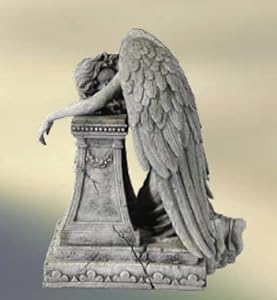 Engel Grabengel Grab Engel aus Kunststein Figur Skulptur: Amazon.de: Garten