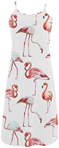 High Quality Flamingo Summer Women's Sleeveless Slip Dress Sundress
