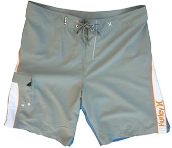 Hurley Blue Orange and Gray Stagger Board Shorts
