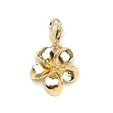 Plumeria Charm in 14K Yellow Gold - Large