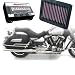 06-09 Yamaha Roadliner Exhaust Kit - D&D - K&N - PCIII - Part No. 517-12B - YA-1906 - 417-411