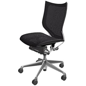 【クリックで詳細表示】オカムラ オフィスチェア バロン ローバック 肘なし 座メッシュ ブラック CP33AR-FDH1