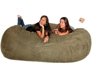 8-feet Xx-large Olive Cozy Sac Bean Bag Chair