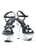 6 inch Heel Wedge Sandal Women's Size Shoe With Ankle Strap, O-ring Detail, and Cut-O...