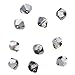 Swarovski Crystal, #5328 Bicone Beads 3mm, 25 Pieces, Crystal Silver Night