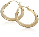 9ct Yellow Gold AMC97169 Ladies Creole Earrings
