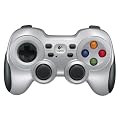 Logitech Wireless Gamepad F710 Manette de jeu sans-fil Moteurs doubles � retour de vibrations Croix multidirectionnelle flottante Gris