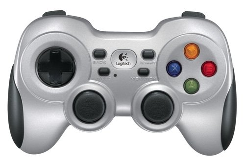 Logitech Wireless Gamepad F710 Manette de jeu sans-fil Moteurs doubles à retour de vibrations Croix multidirectionnelle flottante Gris