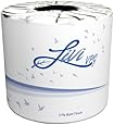 Solaris Paper 21545 Livi VPG Leaf Embossed Bath Tissue, 2 Ply, 4.45" x 3.98", 500 Sheets Per Roll, White (Pack of 80)