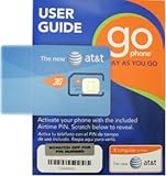 At&t Prepaid Sim Card Att Go Phone Sim Card With Free Signal Booster -Minut ....