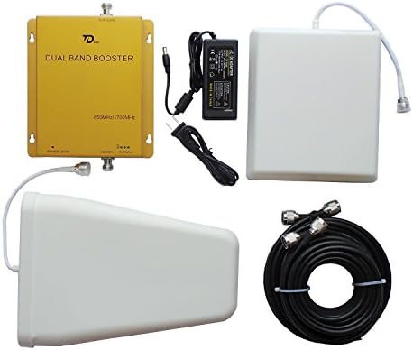 TDicallTM Dual Band 850/1700MHz Cell Phone Signal Booster Mobile Repeater