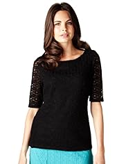 Per Una Spot Circle Lace Top