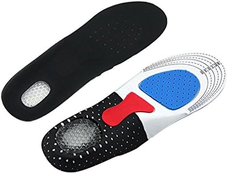 Speedfeet Unisex Orthotic Arch Support Sport Shoe Pad for Hiking,Running&amp;More,Silicone and EVA,2-Size (Men 7.5-10.5 inch)