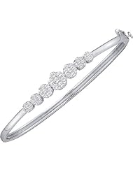 1.00CT-DIA FLOWER BANGLE