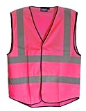 PINK Safety Vest Girl Gear Size SMALL High Visibility, (Sizing Runs Bigger)