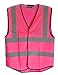 Pink Safety Vest, Hi Viz Reflective, Medium (Size Runs Big), Non ANSI