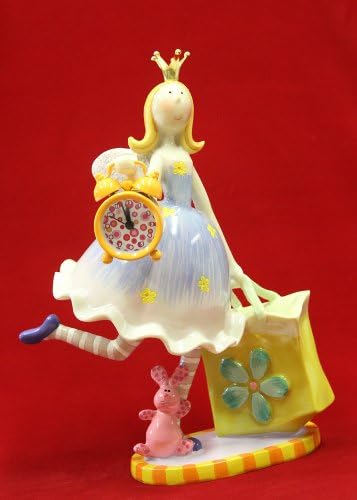 Fairy Princess Blue Dress Shopping Bag Yellow Alarm Clock