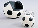 Soccer Shape Swivel Chair with Ottoman Acs005525