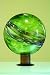 10" Glass Gazing Ball - Glows In The Dark - Green (Green) (11.8"H x 10"W x 10"D)