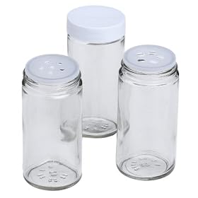 <b>J.K. Adams BCS-16 16 3-1/2-Ounce Spice Bottles, Caps, Sifters Set</b>