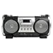 K�nig HAV-PRCD20 Tragbares Stereo Radio (CD-/MP3-Player, 13 Watt, SD-Kartenslots, USB 2.0) schwarz/silber