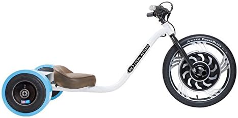 Verrado Handmade Steel Frame and Cushioned Seat Electric Drift Trike with Front Wheel Electric Hub Motor