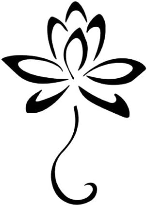 Lotus Flower Stencil For Painting On Mylar Plastic 12 x 12