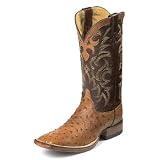 Mens JUSTIN OSTRICH Cowboy Boots Casual BROWN TAN (Size Run 8 - 13 B D EE) SPR-SUM FAL-WIN by Justin
