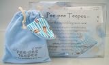 The Peepee Teepee for the Sprinkling WeeWee:Baseballs & Bats GIFT SET come with 10 Teepees and a LAUNDRY BAG