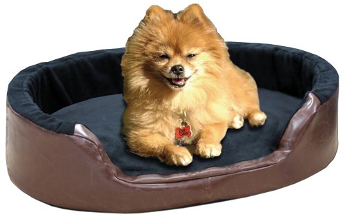 Pet Gear Nature's Foundation Pet Bed for cats and dogs up to 15-pounds - Elite Leatherette
