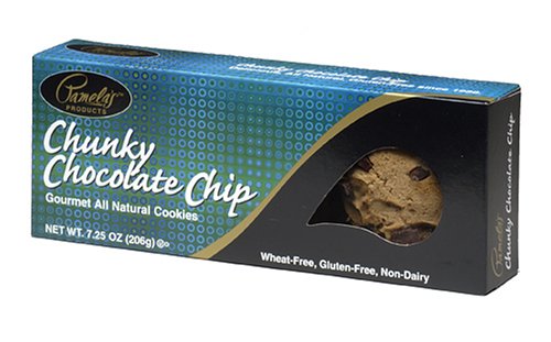 Pamela's Products Chunky Chocolate Chip Cookies, 7.25-Ounce Boxes (Pack of 6)