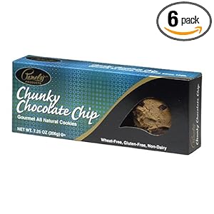 Pamela's Products Chunky Chocolate Chip Cookies, 7.25-Ounce Boxes (Pack of 6)