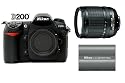 Nikon D200 10.2MP Digital SLR Camera + Nikon 18-135mm AF-S Lens + Extra Nikon EN-EL3e Battery